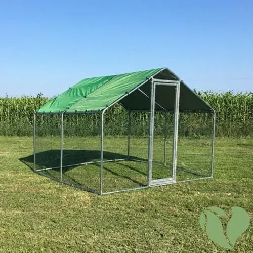 Il Verde Mondo Modello M recinto ferro 3x3 con telo per galline