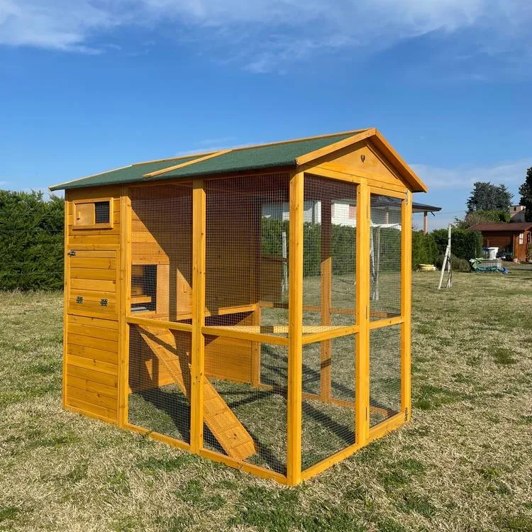 Il Verde Mondo Brahma XXXL pollaio in legno con recinto 4-6 galline